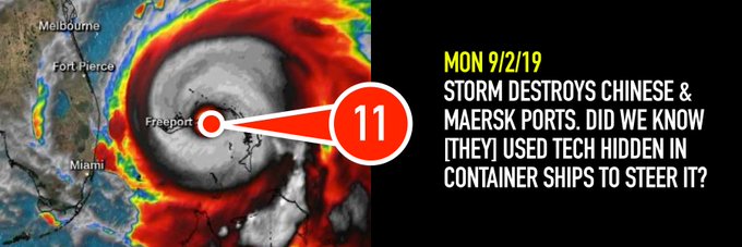 Was Hurricane Dorian a controlled weather battle? White hats vs Black hats in 17 easy infographics.